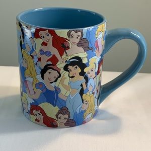 Disney princess coffee tea mug 14oz dishwasher & microwave safe blue gift